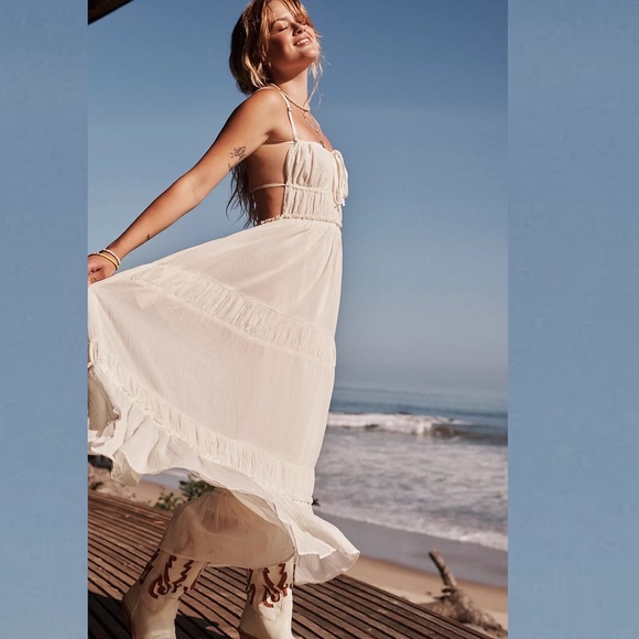 chinese dress ladies Free People Taking Sides Maxi Dress — 100% Cotton main image 0